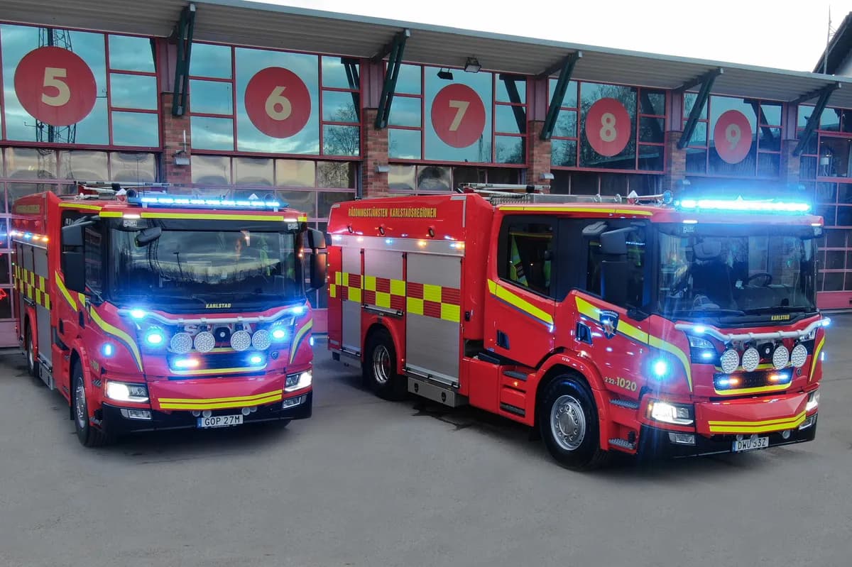 Brand i lastmaskin i Vimmerby